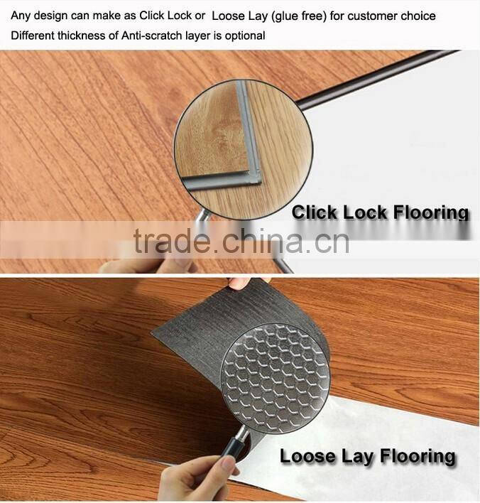 uv coating surface treatment pvc vinyl flooring that looks like carpet