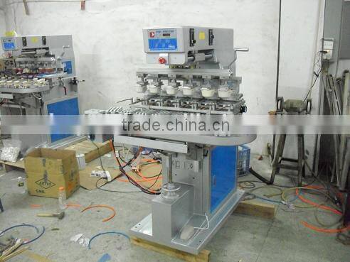 6 color plastic baby feeding bottle pad printing machine