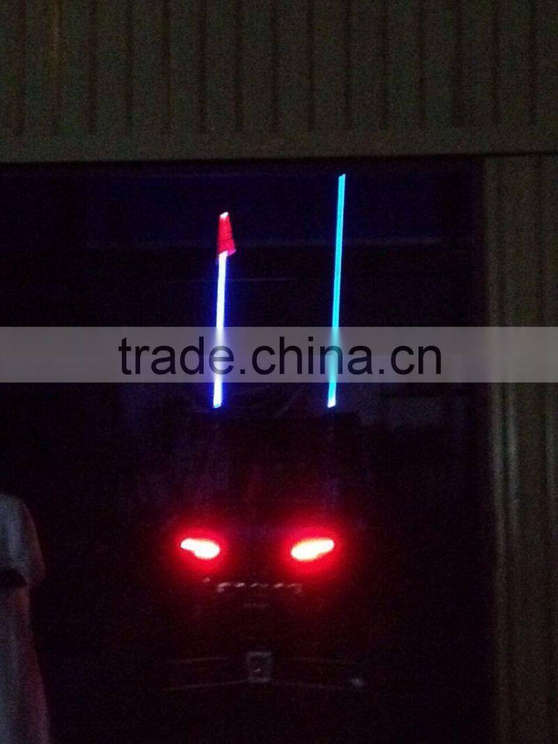 2016 wholesale led flags 4ft 5ft 6ft 12v multi colors waterproof decorative car antenna flags