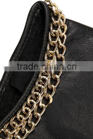 Wholesale ladies 2015 Fashion leather fingerless driving gloves