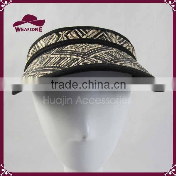 Nice design summer straw sun visor for women