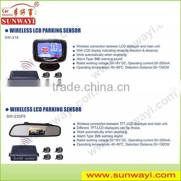 New wireless car reverse camera and parking sensor system with led display for truck