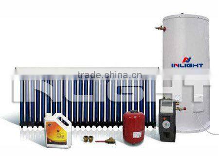 wall mounted pressurized solar water heater copper heat exchange