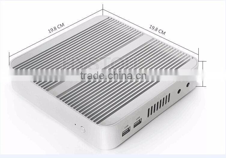 Hystou barebone Fanless Windows8.1 OS Mini PC with Intel Quad Core i5 - 4200u gaming pcs i5 4G RAM, 60G SSD + 160G HDD