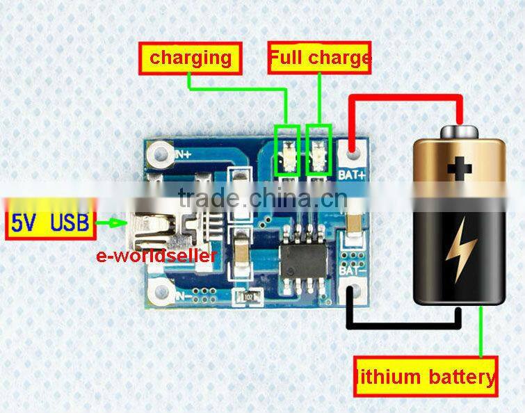 4.5V-5.5V Mini USB 1A Lithium Battery Charging Board Charger Ultra Small Module
