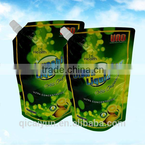 2015 Newly design reusable special shape spout pouch for Christmas promotion