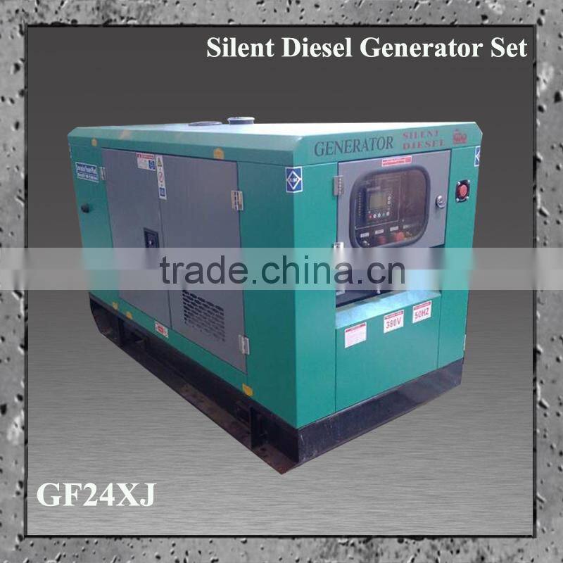 50Hz AC three phase 230V/400V 12kw diesel silent generator for home use