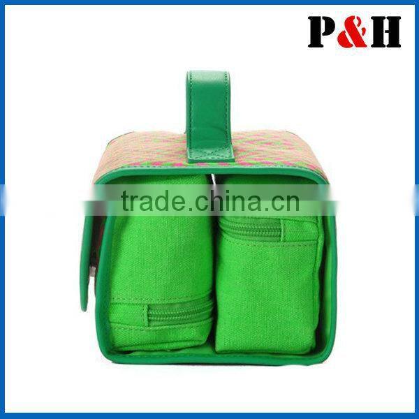 Fashion cosmetic makeup brush bag professional aritst makeup pouch black