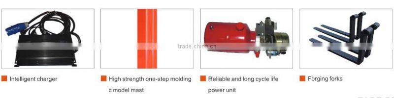1000kg(1.0ton),Semi electric stacker SPN series