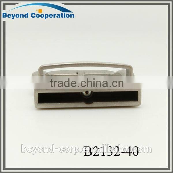 39mm matt nickel burnished screw fixed rotating belt buckle for man