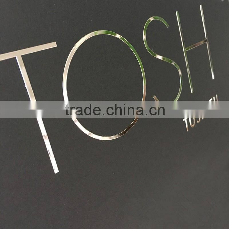 china factory small metal english acrylic 3d logo design letter