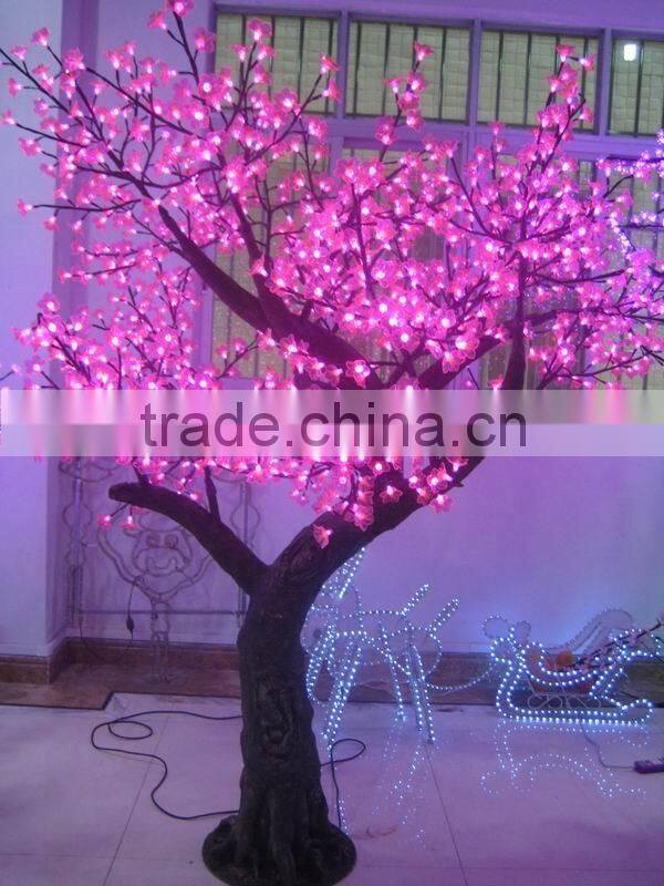 2015 new design outdoor acrylic motif tree light LED Xmas light decorations led cherry blossom tree light