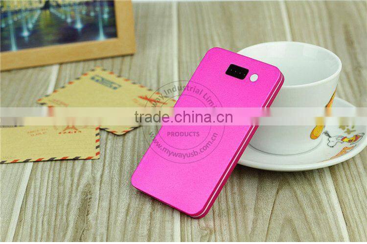 wallet type protable power bank/4000mah power bank for iphone 6, samsung