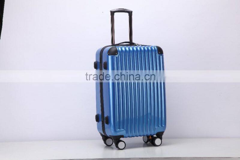 PC+ABS Blue Travel Cabin Luggage Suitcase Set With 3-Dial Combination TSA Lock