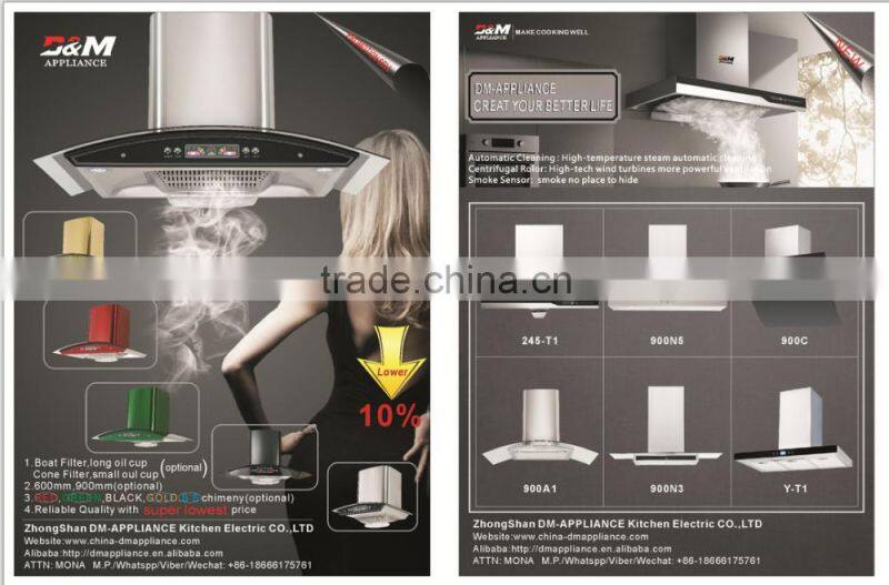 CE,EMC,SASO,ISO,CCC Certification and Wall Mounted Type range hood