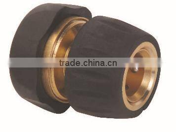 Metal Garden Accessory 3/4'' Brass Hose Connector With Stop