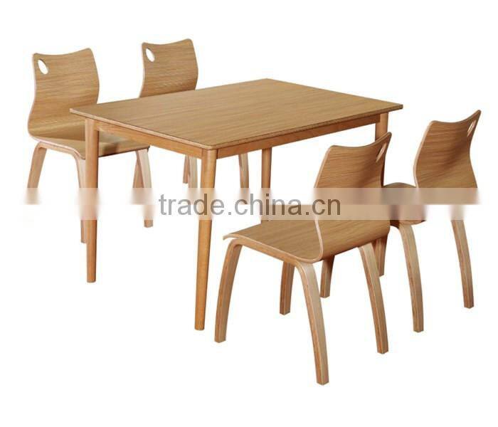 Pure solid wooden dining set for home/restaurant