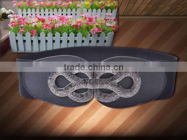 Fashion Top Quality Women Elastic Waistband With PU Ending