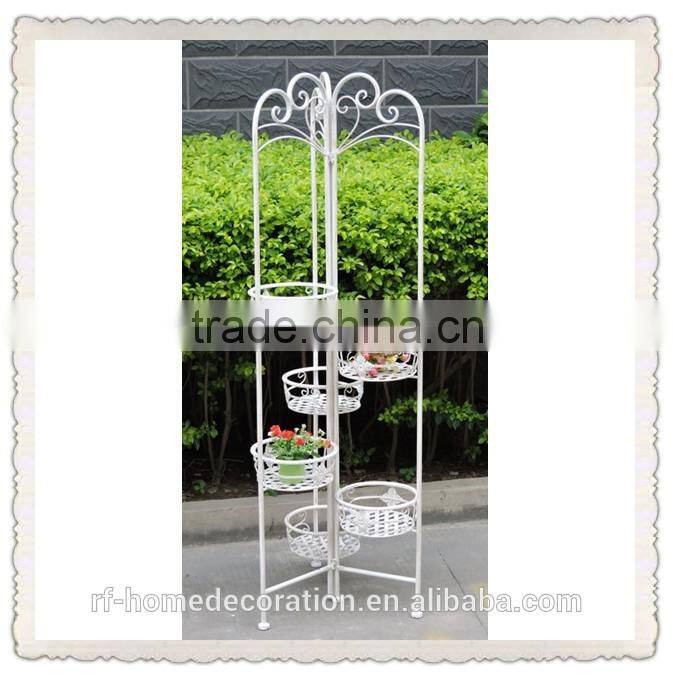 Newest garden metal flower pot stand for wedding decoration