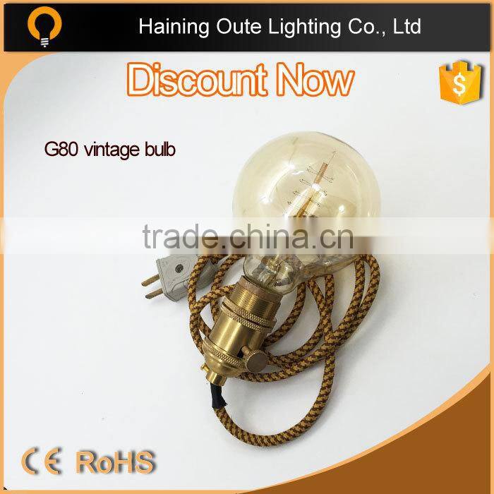 ST64 Vintage Filament Squirrel Cage Edison Bulb, light wall sconces indoor