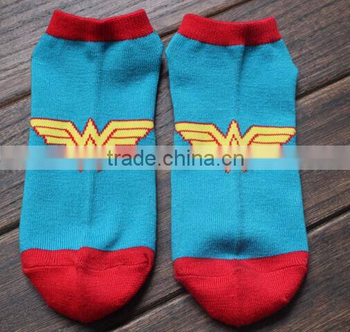 super hero series cool young man ankle socks cheap socks
