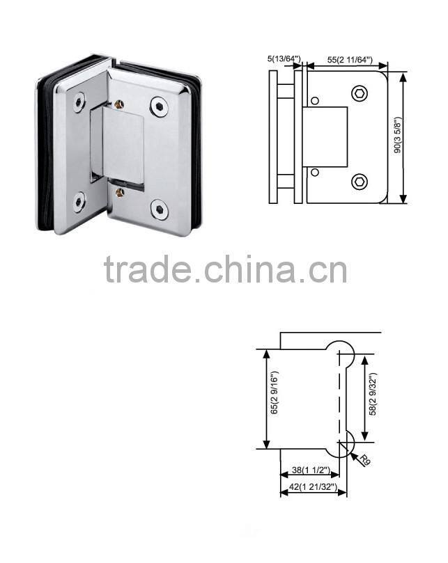 High Quality Factory Price Aluminium Hinges For Glass Door