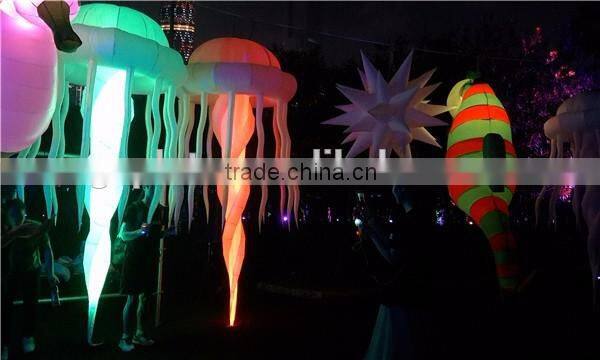 amazing inflatable jellyfish lighting,inflatable jellyfish decoration,led inflatable jellyfish balloon