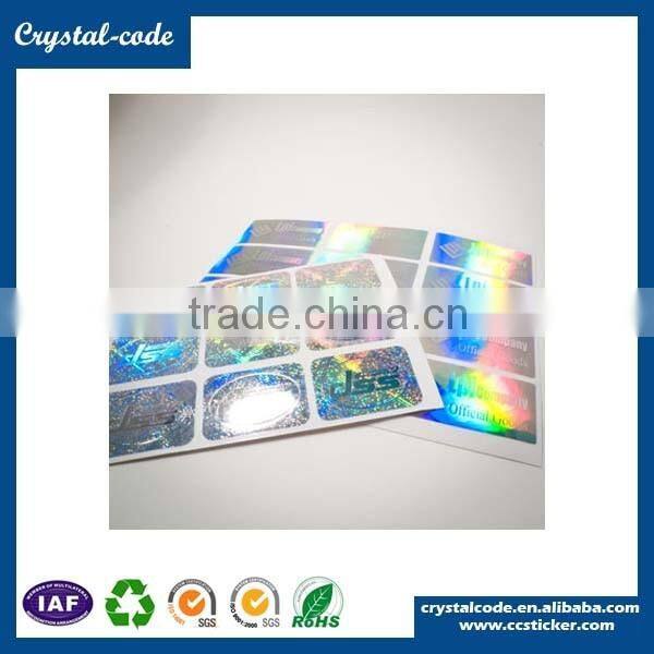 Color printing 3d technology logo hologram label