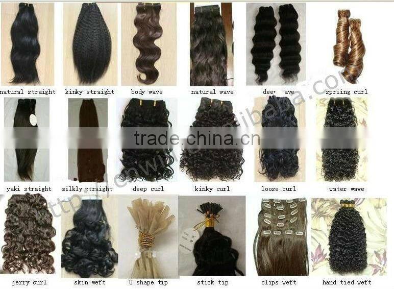 High Quality Pretty Easy Clips Hair Extensions Hot Pink Cheap 1 pc Clip in Hair Extension Human Hair Extension