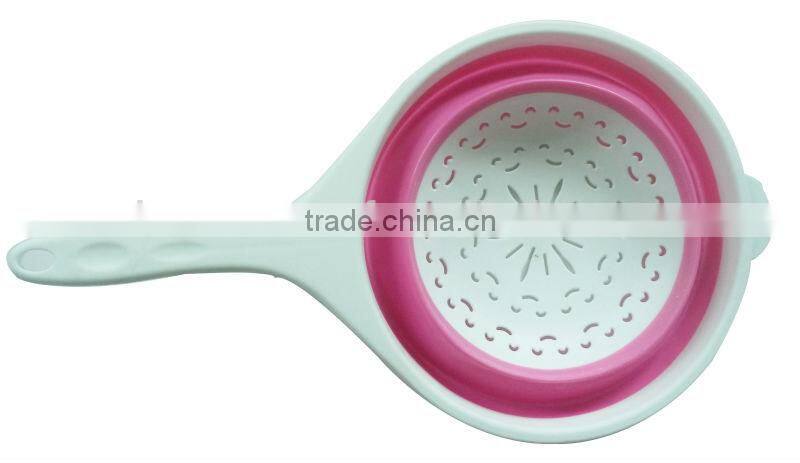 kitchen folding plastic colander plastic sink colander