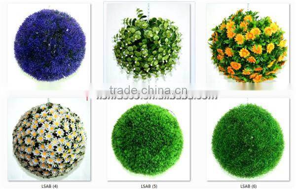 Giant artificial iron frame plastic topiary balls