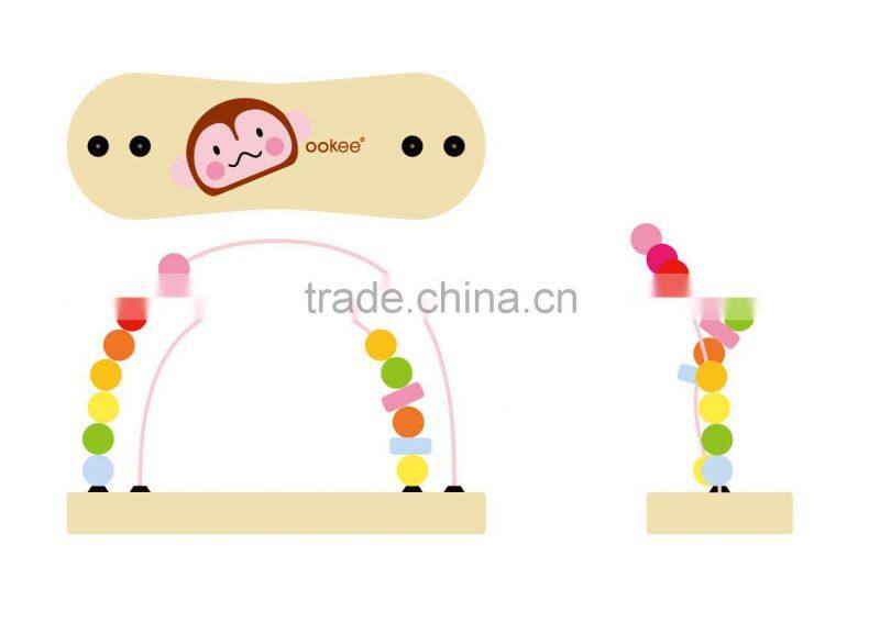 wooden beads educational toys with lovely animal shaped new product ideas 2014 py0012