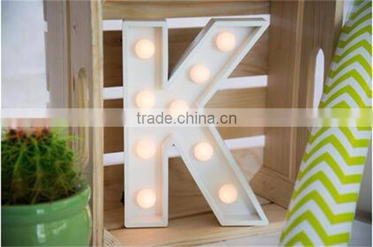 2016 new led vintage light letter,high quality led letters for wedding