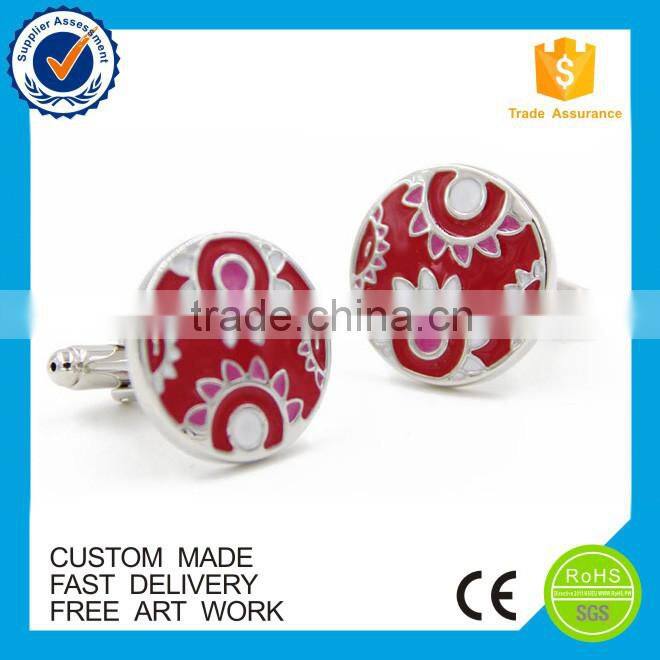 Hard enamel Chinese element clouds custom mens cufflinks
