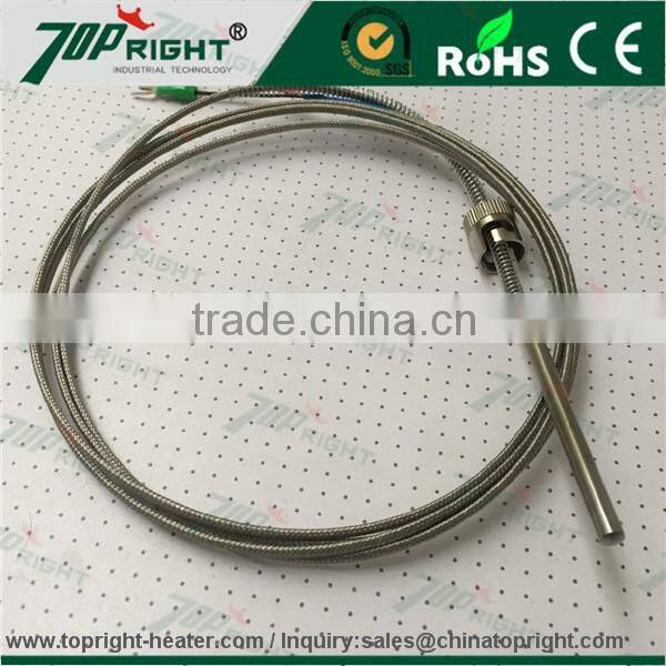 K Type Thermocouple Temperature Sensors for Exhaust Gas Temperature (EGT) with 1/8" NPT Adjustable Compression Fittings