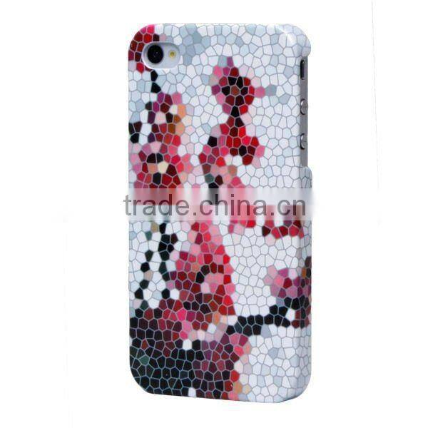 plum flower design cell phone cover for iphone 4