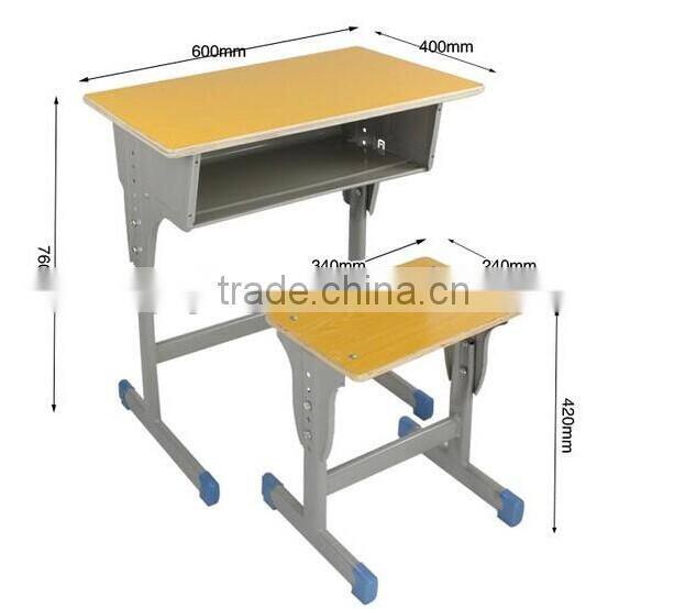 New design single student table and chair school furniture