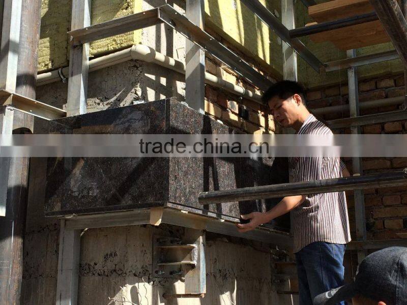 Exterior Facade Wall Cladding Indian Tan Brown Granite Tile