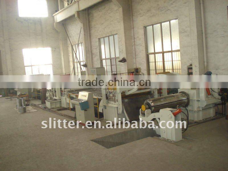 coil metal strips straightening and cut to length line