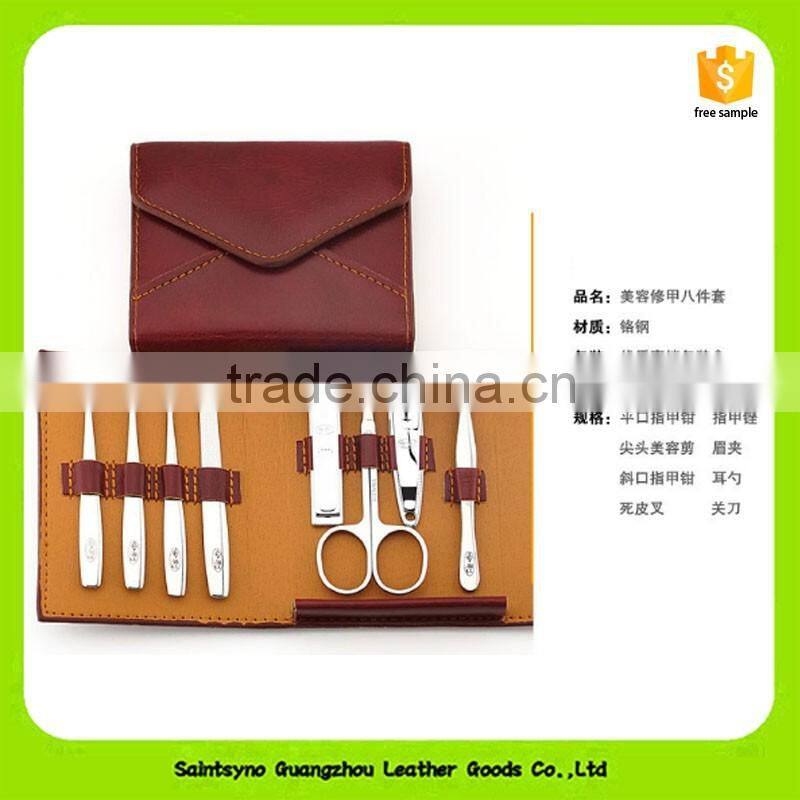 16011 Portable Stainless steel Nail Art Manicure Set Nail Care Tools with Mini Finger Nail Cutter