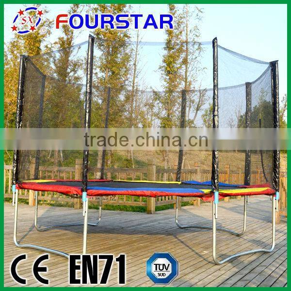 12FT Gymnastic Folding Trampoline Outdoor Jumping Trampoline