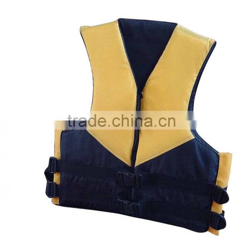 Top quality nice design neoprene nylon float jacket surfing foam life vest