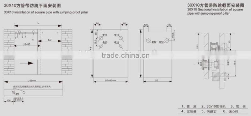 Best quality stainless steel Sliding glass shower door roller