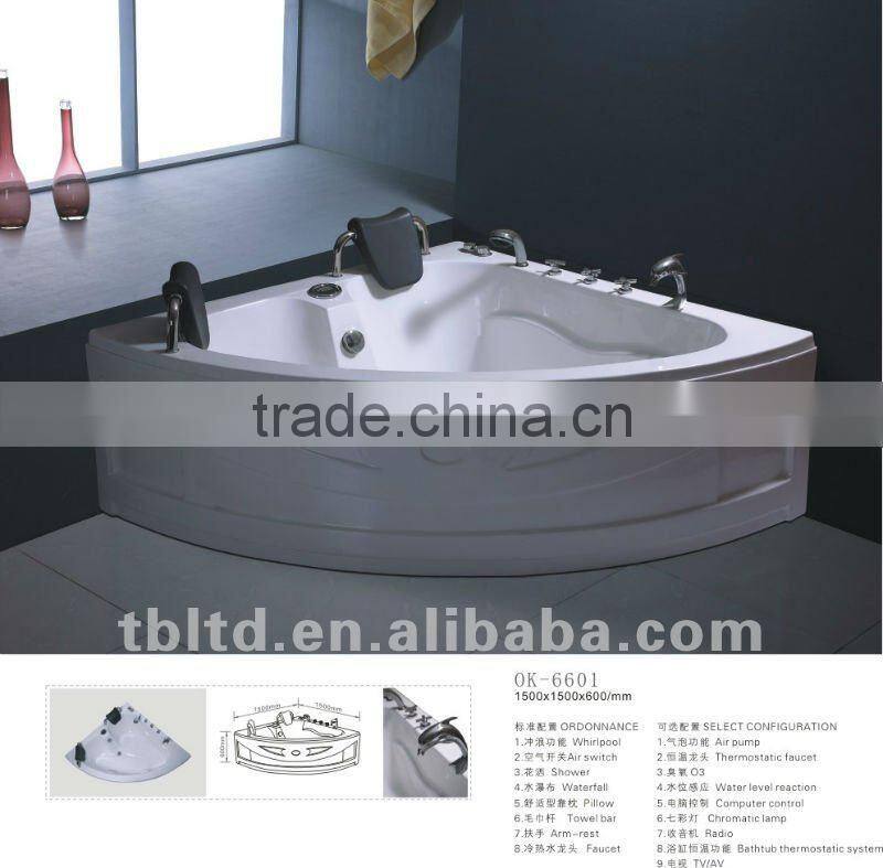 High quality acrylic message bathtub pass ISO9001