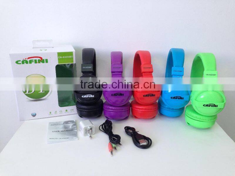 2015 NEW Bluetooth wireless headphone with Volume and track control