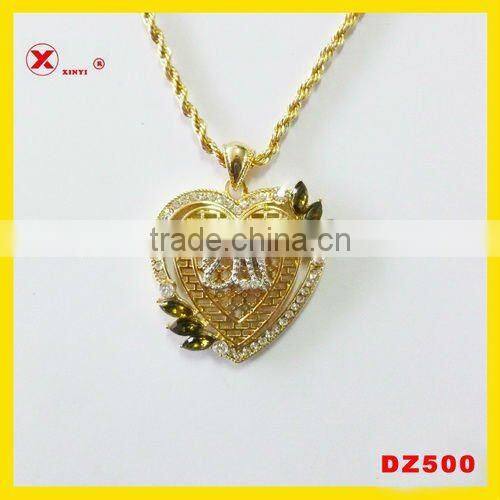 Gold pendent wholesale initial pendent jewelry for muslim allah pendent