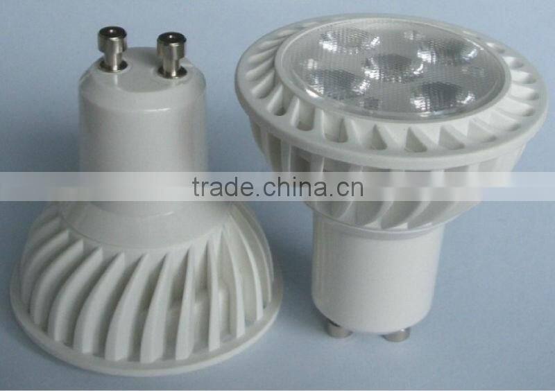 LED gu10 3w 4w 5w 6w 25 / 60 degree smd 3030 plastic 3w led gu10