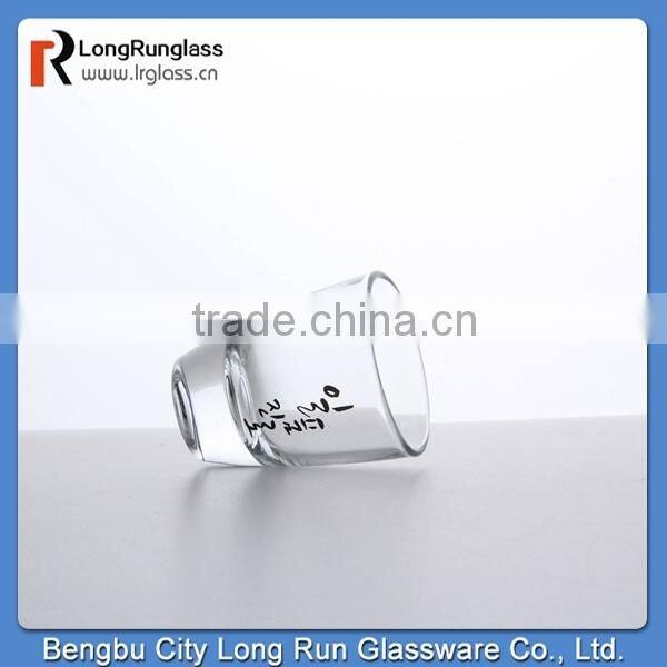 LongRun bengbu popular mini wine glass for whole sale with fancy decal