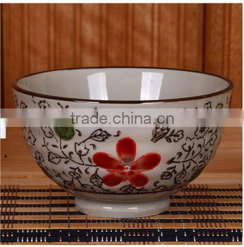 Painting Double Japanese Bowl Ceramic