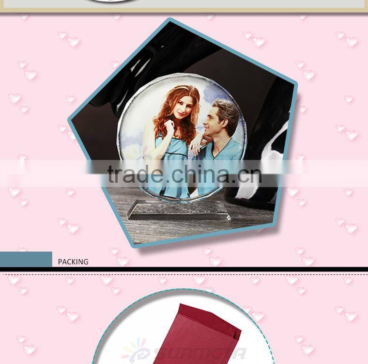 Blank sublimation crystal with coating ,crystal couvenir